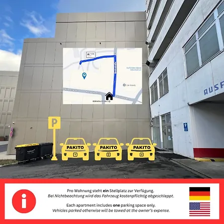 Pakito Zentrum - 3 - Balkon - Lage - Parkplatz Apartament *