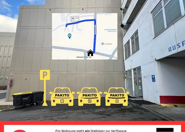 Pakito Zentrum - 3 - Balkon - Lage - Parkplatz Apartament *